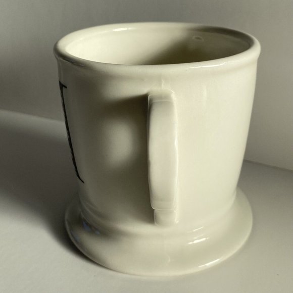 Anthropologie Monogram Initial Letter M Footed Base Mug - Picture 4 of 6